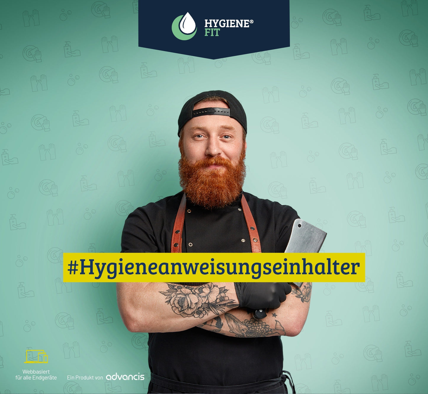 Online Folgebelehrung HygieneFit® nach §43 IfSG- Lizenzpaket für 25 Mitarbeitende